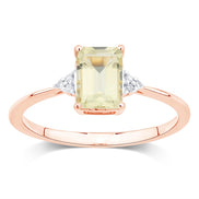 Lou Taille Émeraude Quartz Citron 1,10ct II