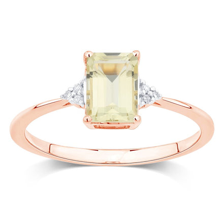 Lou Taille Émeraude Quartz Citron 1,10ct II