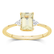 Lou Taille Émeraude Quartz Citron 1,10ct II