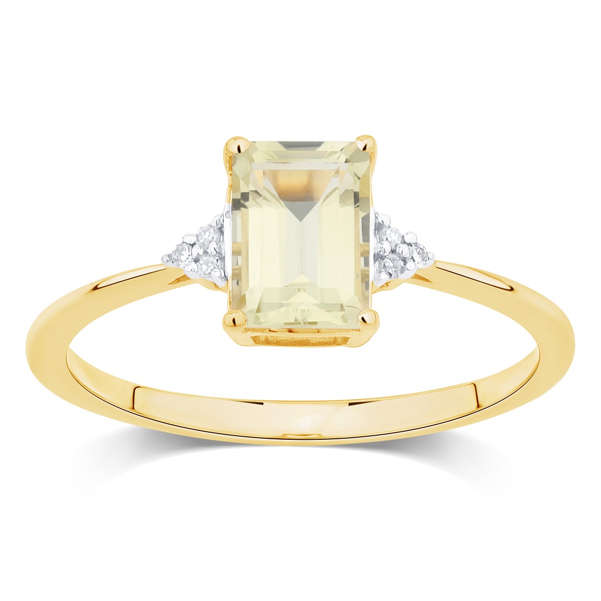 Lou Taille Émeraude Quartz Citron 1,10ct II