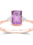 Lou Taille Émeraude Améthyste & Diamants 1,10ct II