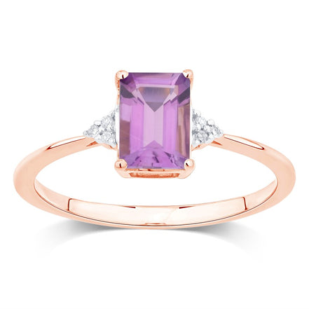 Lou Taille Émeraude Améthyste & Diamants 1,10ct II