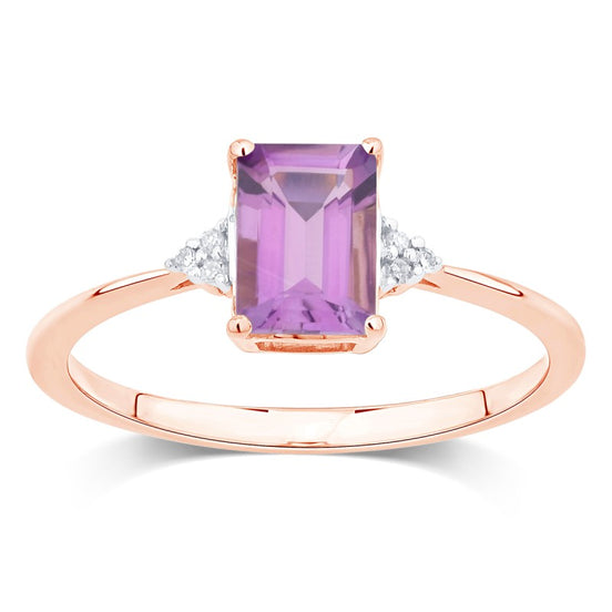 Lou Taille Émeraude Améthyste & Diamants 1,10ct II
