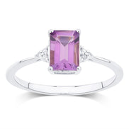 Lou Taille Émeraude Améthyste & Diamants 1,10ct II
