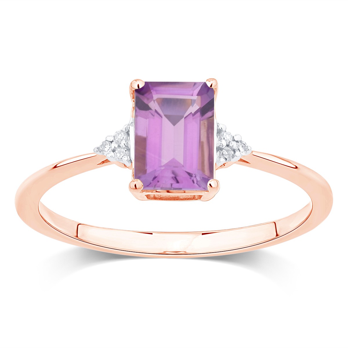 Lou Taille Émeraude Améthyste & Diamants 1,10ct II