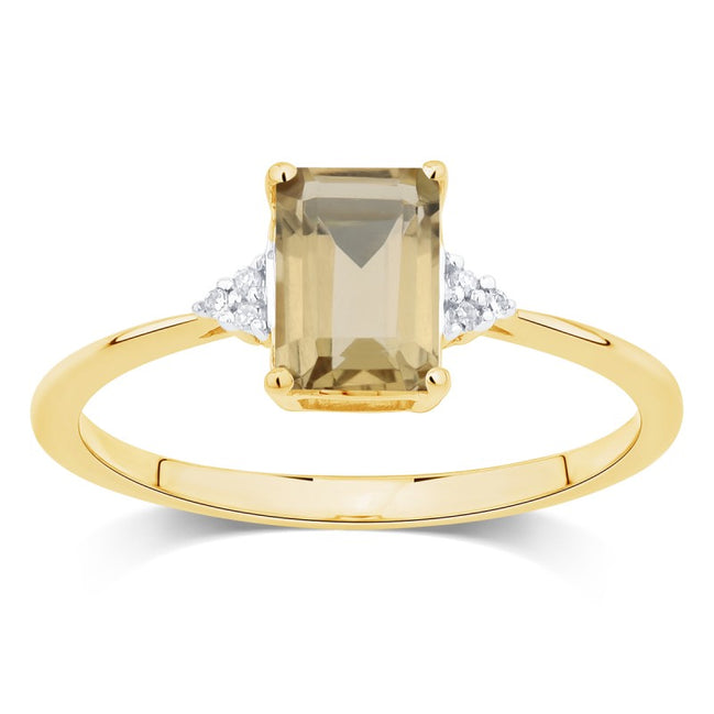 Lou Taille Émeraude Quartz Champagne 1,10ct II