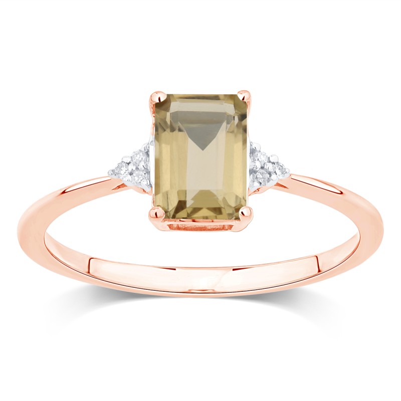 Lou Taille Émeraude Quartz Champagne 1,10ct II