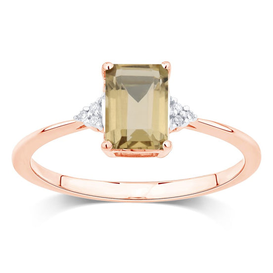 Lou Taille Émeraude Quartz Champagne 1,10ct II