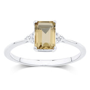 Lou Taille Émeraude Quartz Champagne 1,10ct II