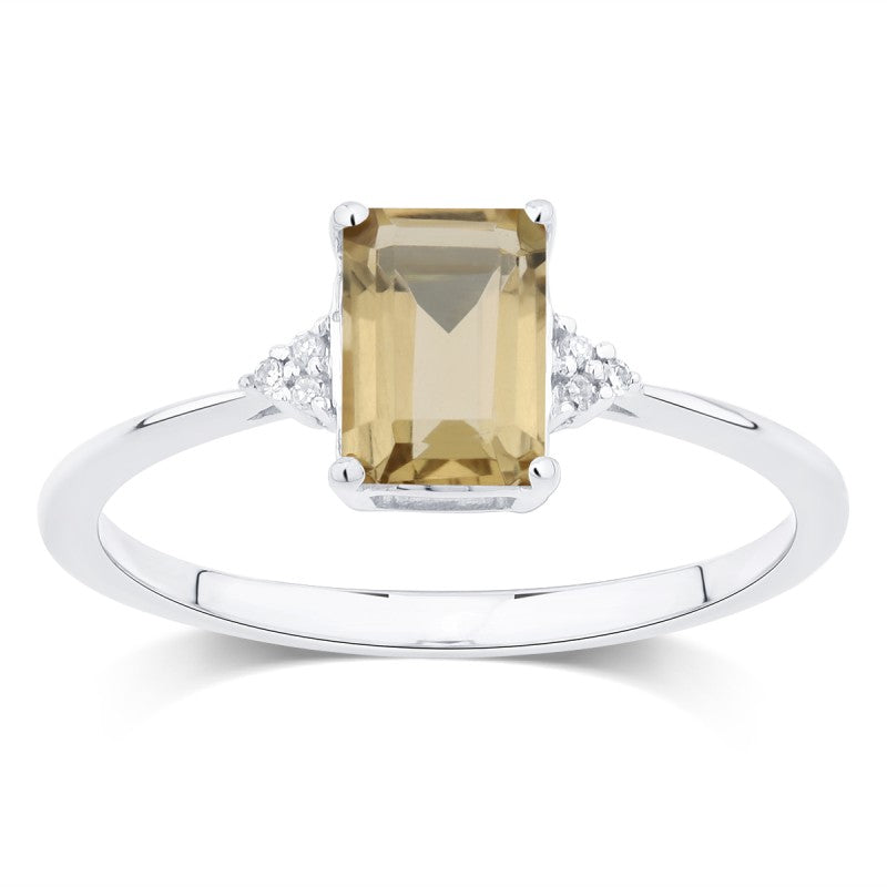 Lou Taille Émeraude Quartz Champagne 1,10ct II