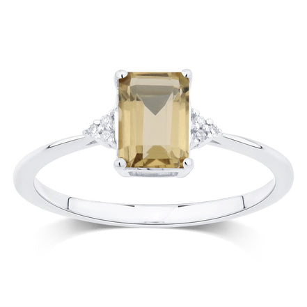Lou Taille Émeraude Quartz Champagne 1,10ct II