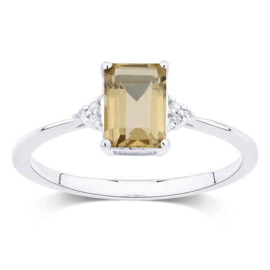 Lou Taille Émeraude Quartz Champagne 1,10ct II