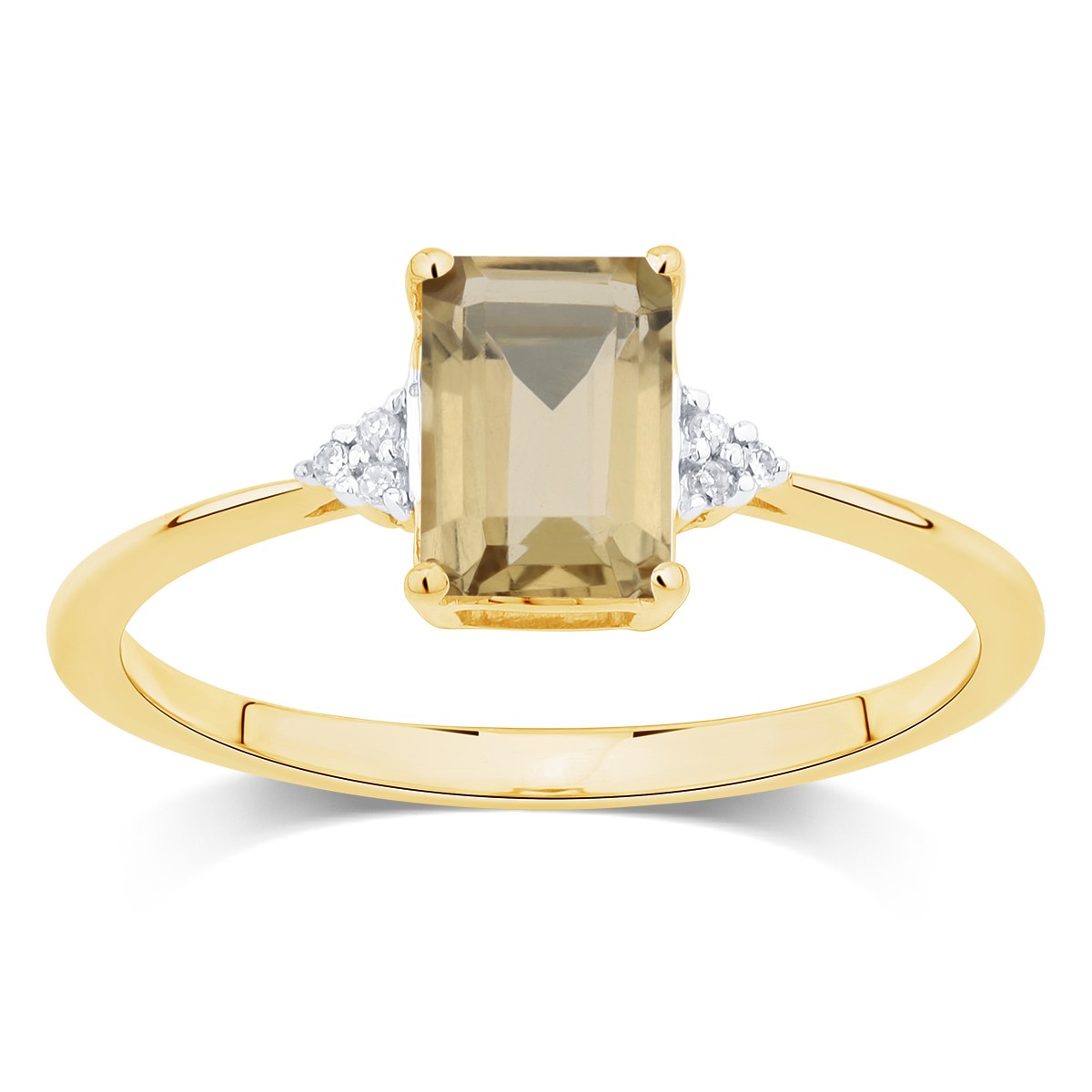 Lou Taille Émeraude Quartz Champagne 1,10ct II