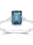 Lou Taille Émeraude Topaze & Diamants 1,10ct V