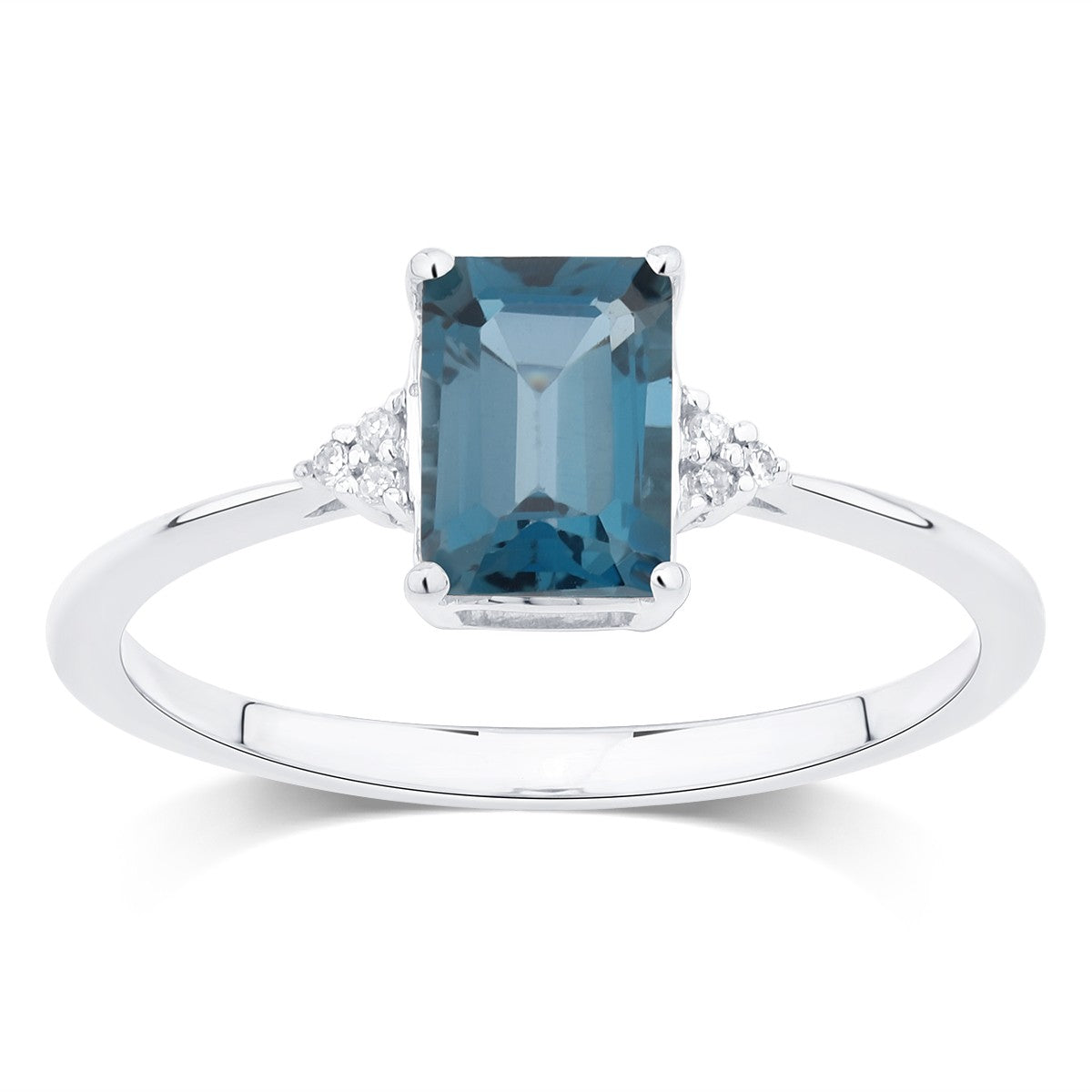 Lou Taille Émeraude Topaze & Diamants 1,10ct V