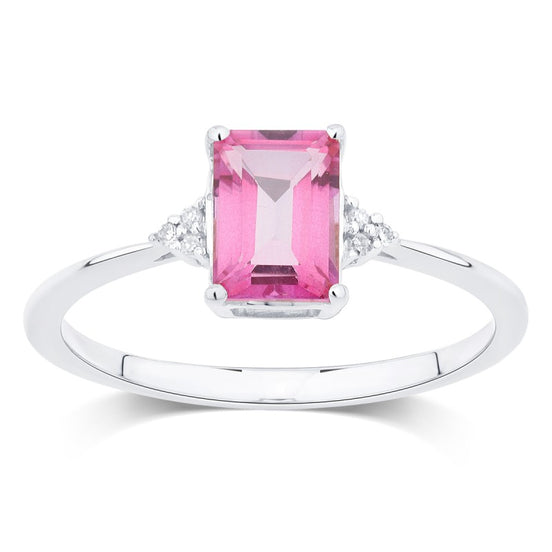 Lou Taille Émeraude Topaze & Diamants 1,10ct VI