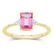 Lou Taille Émeraude Topaze & Diamants 1,10ct VI