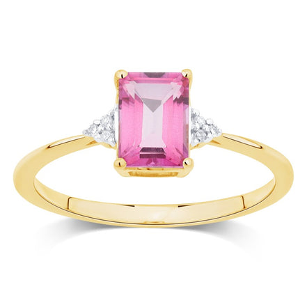 Lou Taille Émeraude Topaze & Diamants 1,10ct VI