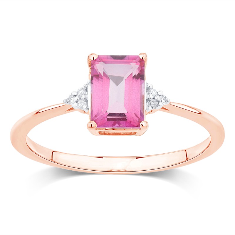 Lou Taille Émeraude Topaze & Diamants 1,10ct VI