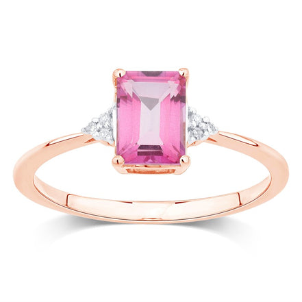Lou Taille Émeraude Topaze & Diamants 1,10ct VI
