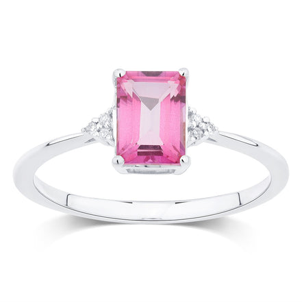 Lou Taille Émeraude Topaze & Diamants 1,10ct VI