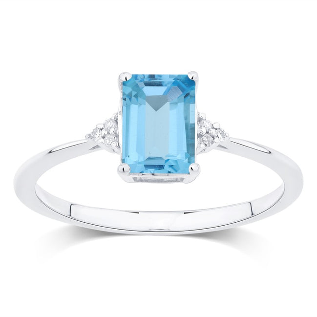 Lou Taille Émeraude Topaze & Diamants 1,10ct VIII