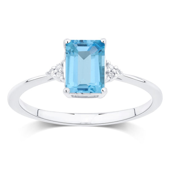 Lou Taille Émeraude Topaze & Diamants 1,10ct VIII