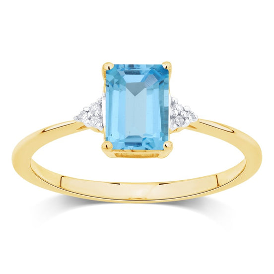 Lou Taille Émeraude Topaze & Diamants 1,10ct VIII