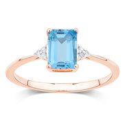 Lou Taille Émeraude Topaze & Diamants 1,10ct VIII