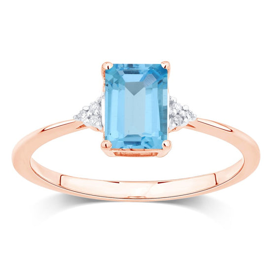 Lou Taille Émeraude Topaze & Diamants 1,10ct VIII