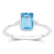 Lou Taille Émeraude Topaze & Diamants 1,10ct VIII