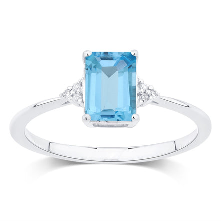 Lou Taille Émeraude Topaze & Diamants 1,10ct VIII