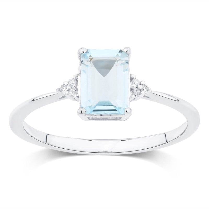 Lou Taille Émeraude Topaze & Diamants 1,10ct VII