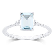 Lou Taille Émeraude Topaze & Diamants 1,10ct VII