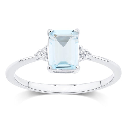Lou Taille Émeraude Topaze & Diamants 1,10ct VII
