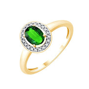 Émeraude et Diamants 0,05ct