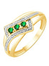 Émeraude et Diamants 0,013 ct