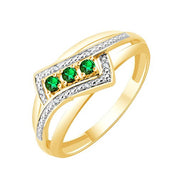 Émeraude et Diamants 0,013 ct