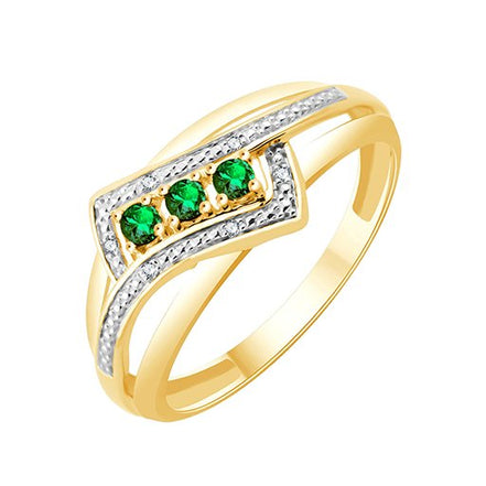 Émeraude et Diamants 0,013 ct
