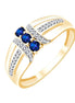 Saphir et diamants 0,09ct