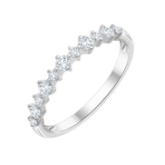Alliance serti clos diamant en or 18 carats