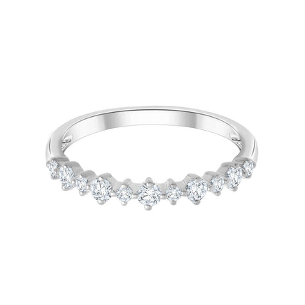 Alliance serti clos diamant en or 18 carats