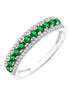 Émeraude et diamants 0,04 ct