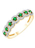 Émeraude et diamants 0,12 ct I