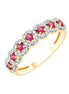 Rubis et diamants 0,12 ct I