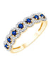 Saphir et diamants 0,12 ct I