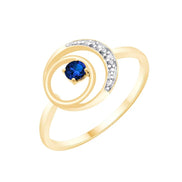 Saphir et diamants 0,008ct