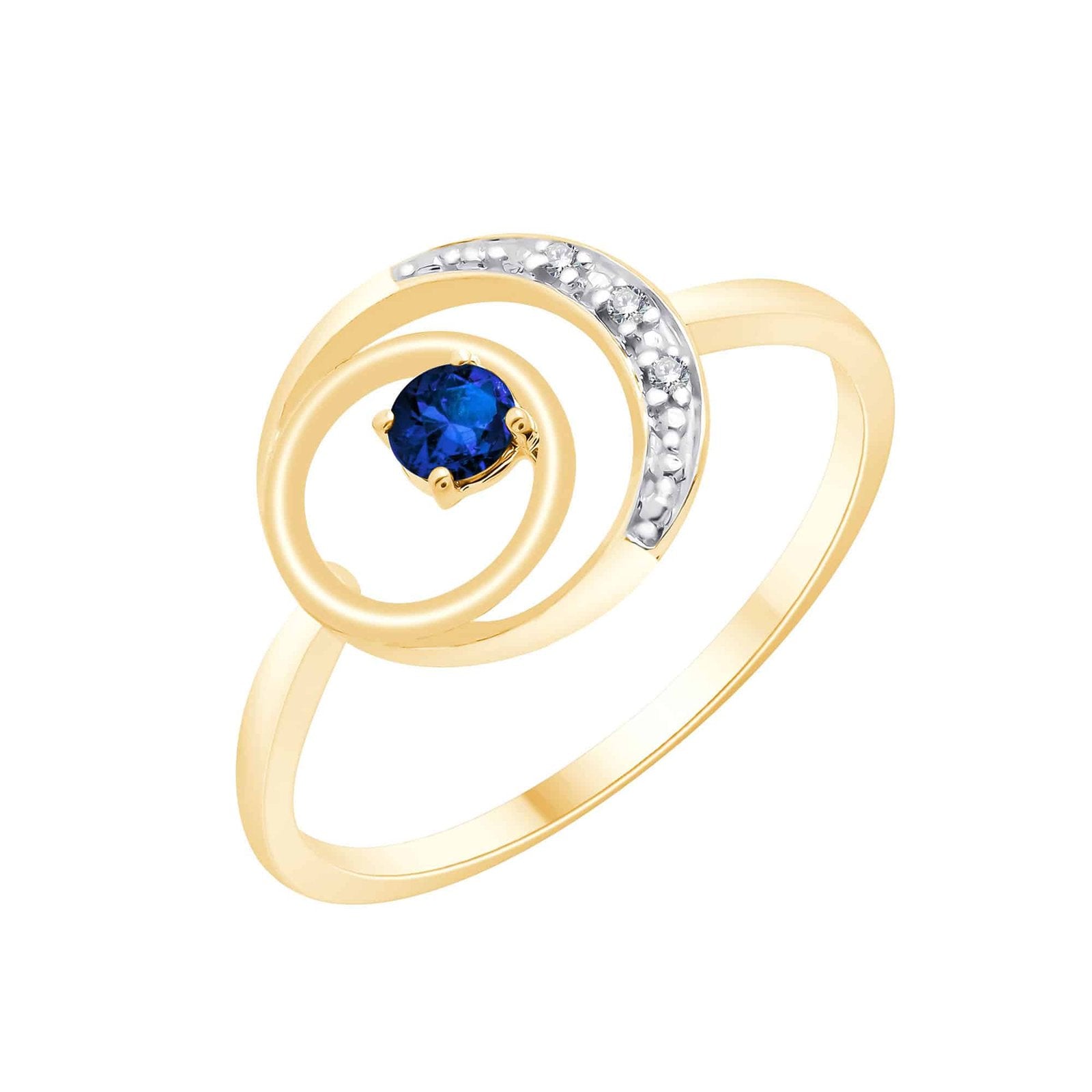 Saphir et diamants 0,008ct
