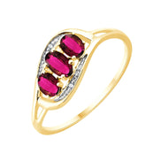 Rubis et diamants 0,003ct