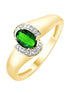 Émeraude et diamants 0,005 ct I